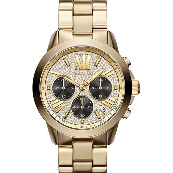 iced out michael kors watch